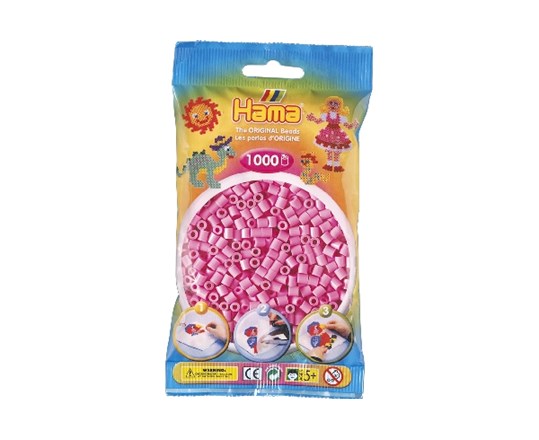 Hama Midi Perlen 1000Pcs Pastell Rosa