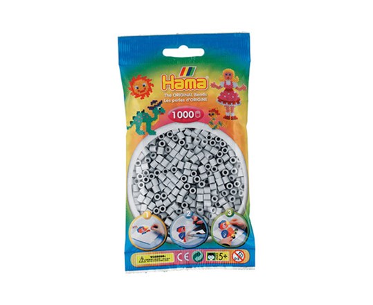 Hama Midiperlen Hellgrau (1000 Stück) - Nr. 207-70