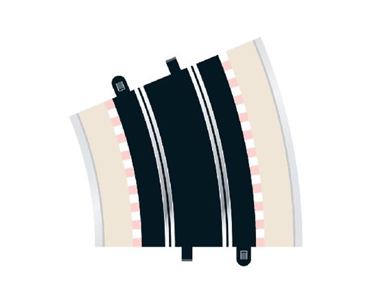 Rad 4 Outer Curve 22.5° (2Pcs)
