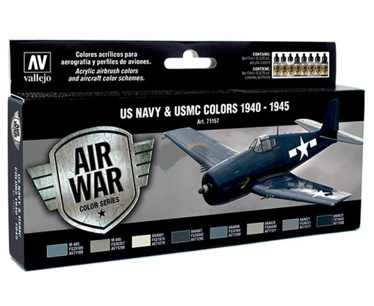 Model Air, Us Navy & Usmc Wwii 1940-1945, 8X18ml