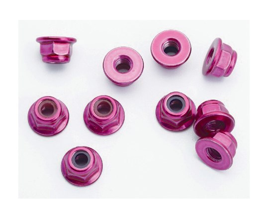 Selbstsichernde Mutter, 4Mm, Violett, 10St