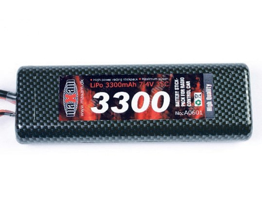 Lipo 7,4V 3300Mah 35C T-Plug (Round Hard Case)