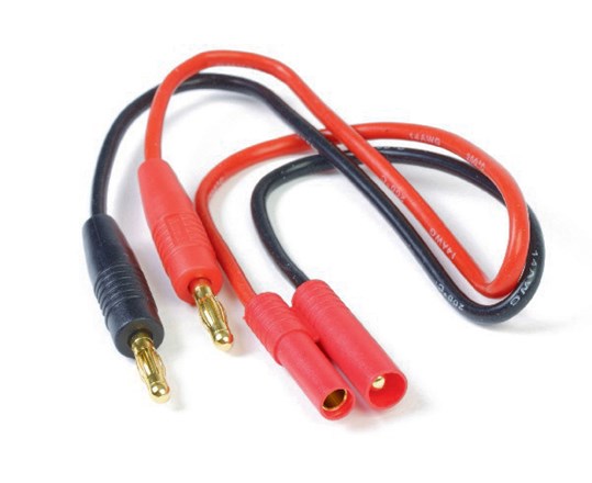 Ladekabel, Bananstik/Hxt 4Mm