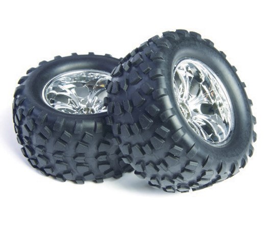 Wheel Com. Thunder Chrom 130Mm 2 Pcs
