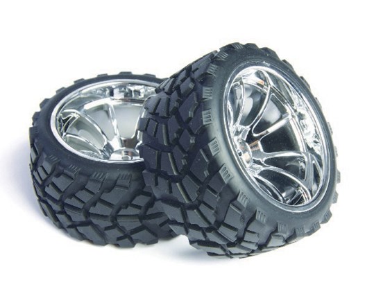 Wheel Complete, Street Hotrod, Chrom, 2 St.