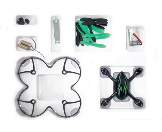 Value Pack For H107 Camera Black W.Green Strip