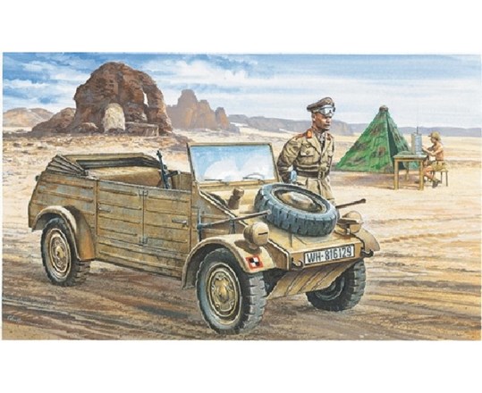 Italeri Vw Typ 82 Kubelwagen, Light Armored Vehicle Model, Montagesatz, 1:35, Vw Typ 82 Kübelwagen, Kunststoff, Military Vehicles