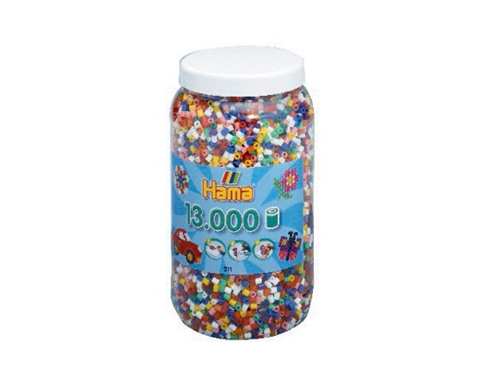 Hama Midi Perlen 13000Stück 10Farben Mix