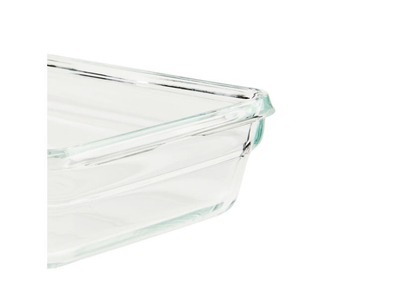Emsa Clip & Close N10411, Kasse, Rektangulær, 2 L, Transparent, Glas, 420 °C