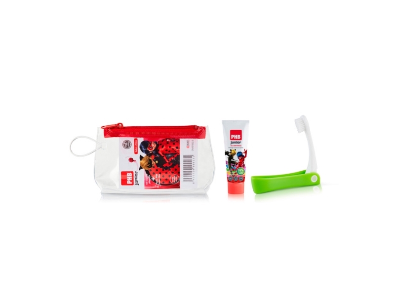 "Phb Junior Rejsetandbørste + Tandpasta Med Gel 15 Ml