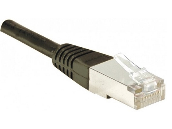 Exc Network Cable | Cat 6 | F/Utp | Patch Round (Standard) | Black | 7M | Copper