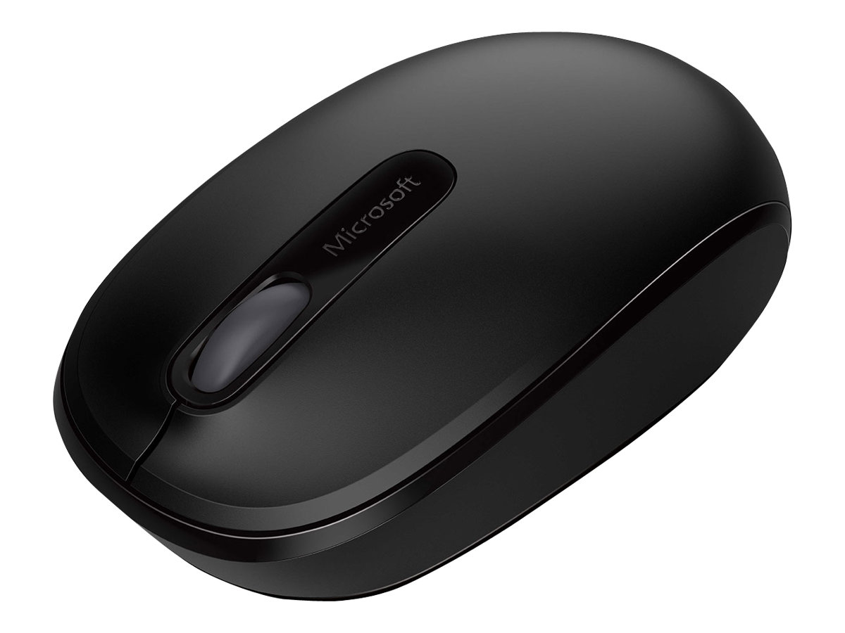 Microsoft Wireless Mobile Mouse 1850, Beidhändig, Rf Wireless, Schwarz