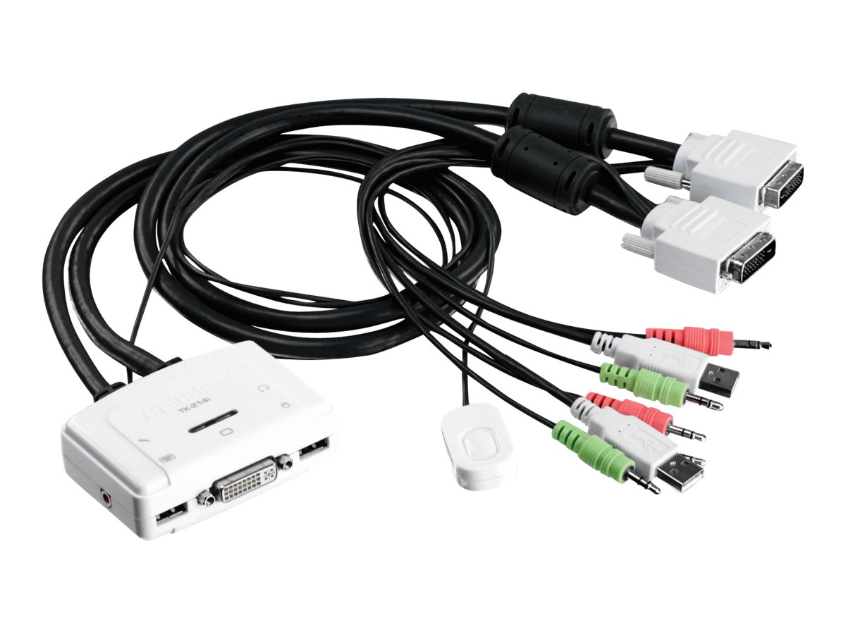 Trendnet Tk Tk-214I - Kvm / Audio-Switch - 2 X Kvm / Audio - 1 Lokalbruger - Desktop