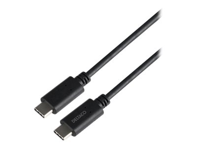 Deltaco - Usb-Kabel - Usb-C (Han) Til Usb-C (Han) - Usb 3.1 Gen 2 - 5 A - 2 M - Sort