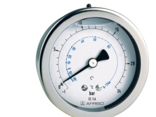 Afriso RF80KT GLY-D711 - Manometer, R407C, 7/16 UNF, Skala -1/+30,0 bar, Ø80 | Ventilation & Klimat - Uppvärmning - Värmekontroll och termostater | GameStuff