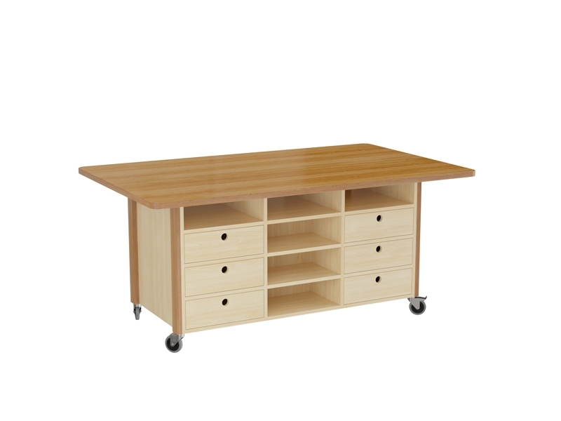 Arbetsbord Snickaren, 2000x1200 mm Höjd 900 mm, Bordsskiva i massiv ek | Möbler - Bord - Kontorsbord | GameStuff