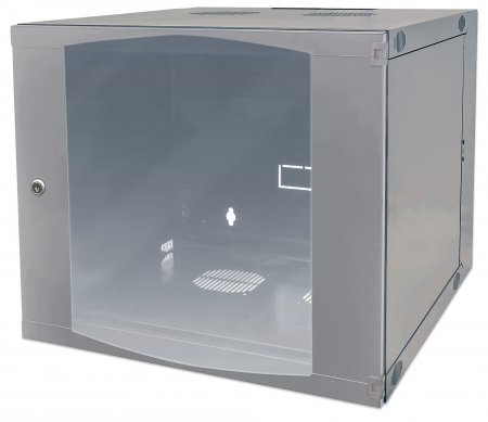 Intellinet 713795, Wandregal, 12U, 30 Kg, Tastensperre, 20,5 Kg, Grau
