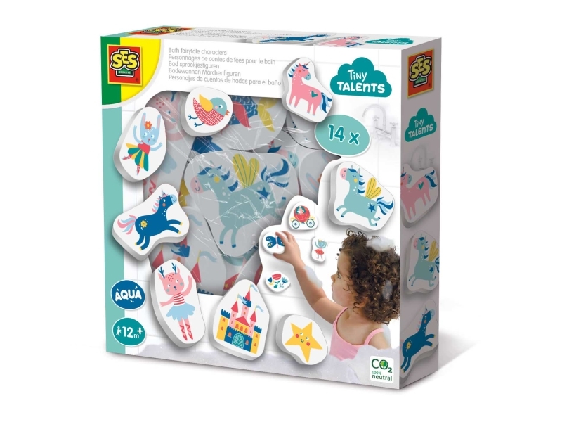 SES Creative Tiny Talents Bath fairytale characters, Badklistermärke, Pojke/flicka, 1 År, Kartong, Multifärg | Leksaker - För dom minsta | GameStuff