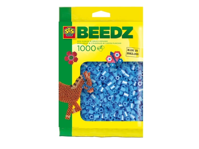 SES Creative Beedz Childrens packet of 1000 Blue Iron-on Beads, Pärlor till pärlplattor, 1000 styck, Blå, Pojke/flicka, 5 År, 12 År | Leksaker - Kreativitet - Pärlor | GameStuff