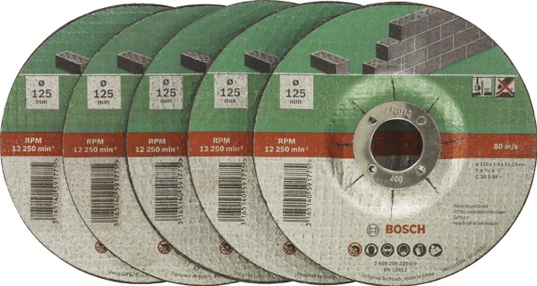 Bosch tillbehör C 30 S BF 2609256335 kapskiva för metall 125 mm 22,23 mm 5 st | Verktyg & Verkstad - Brickor & Ringar - Brickor | GameStuff