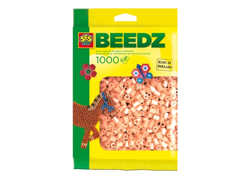 Ses Creative Beedz Bügelperlen 1000 Lachsfarben, Sicherungsperle, 1000 Stück(E), Pink, Junge/Mädchen, 5 Jahr(E), 12 Jahr(E)