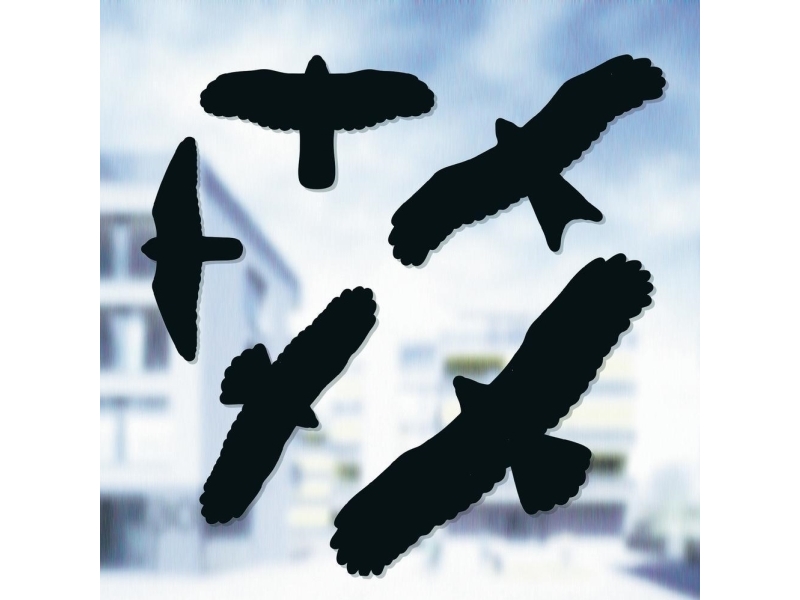 Swissinno Birdprotection Vinduesdekoration fuglebillede påklæbes Funktionstype Afskrækning 5 stk