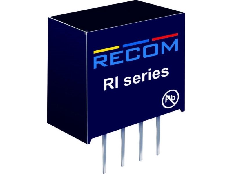 Recom International RI-1212 2W DC/DC-omvandlare, SIP4 RI-1212 12 V 12 V 168 mA 2 W | Komponenter - Elektronik - DC/DC-omvandlare | GameStuff