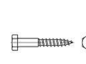 Toolcraft 109171 Sekskantsskrue 8 Mm 45 Mm Udvendig Sekskant Din 571 Stål Galvaniseret 200 Stk