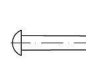 Toolcraft 112203 Halbrundnieten (Ø X L) 6 X 70 Mm Stahl, 100 Stk
