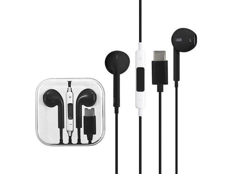 Universal Headphones Vega Colors Typ-C Box Type-C Black White