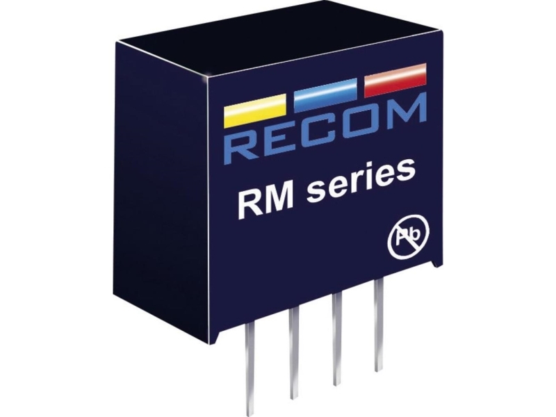 Recom International 10002916 Rm-053.3S 0.25W Dc/Dc-Konverter Rm-053.3S 5 Vdc 3.3 Vdc 76 Ma 0.25 W