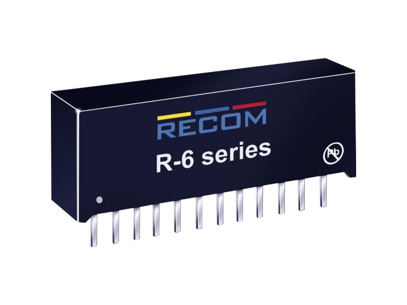 Recom R-6212P Dc/Dc-Omformer, Print 12 V/Dc 2 A 24 W Antal Udgange: 1 X Indhold 1 Stk
