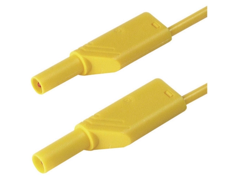 SKS Hirschmann MLS WS 200/2,5 ge Säkerhetsprovledning [Lamellanslutning 4 mm - Lamellanslutning 4 mm] 2,00 m Gul 1 st | EL Artiklar - Kablar och ledningar - Testa och mäta ledningar | GameStuff