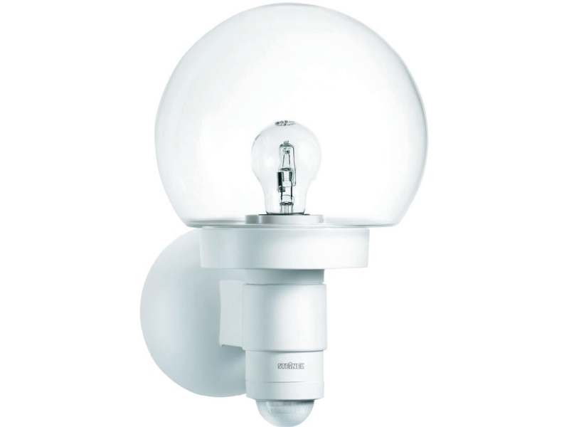 Steinel L 115 S 657413 Außenwandleuchte Mit Bewegungssensor Energiesparbirne, Led (Rgb) E27 60 W Weiß