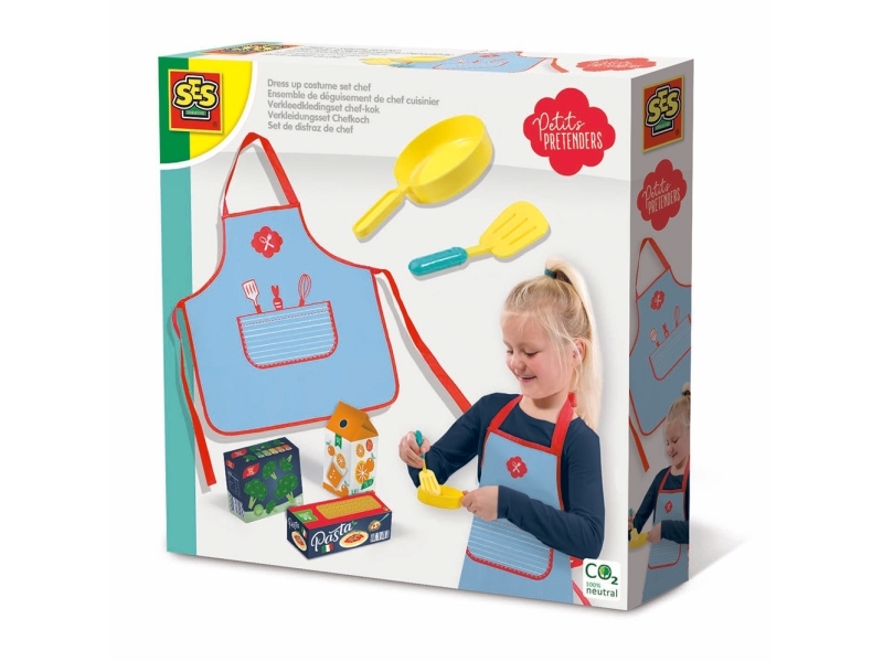 Ses Creative Petits Pretenders Dress Up Costume Set Chef, Køkken & Mad, 3 År
