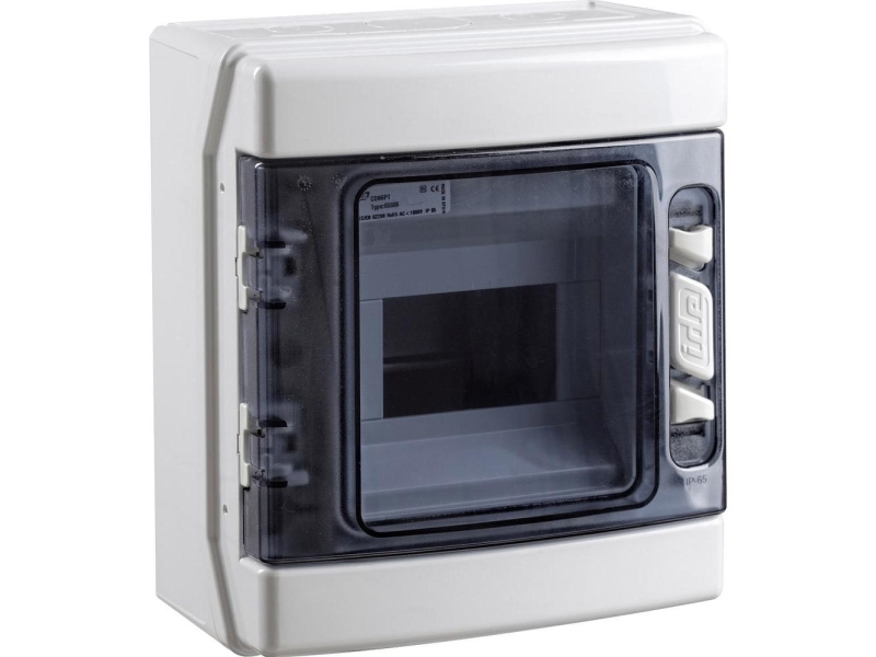 Elektrokanäle Modularer Verteiler 1X6 Ecology Ip65 Abs (1500V Dc) Pe+N Cdn6pt/Rr