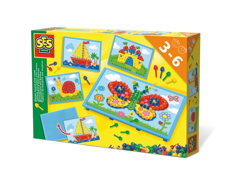 SES Creative Stiftmoasik med illustrationer