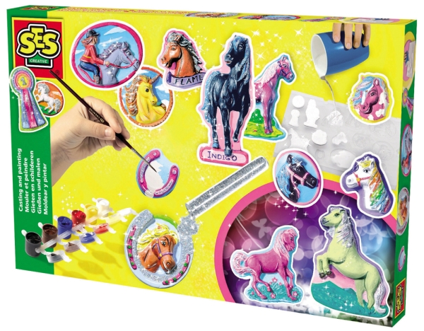 Ses Creative Mould &Amp Paint - Pferde Mit Glitter