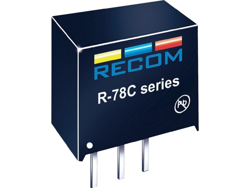 RECOM R-78C12-1.0 DC/DC-omformer, print 12 V/DC 1 A Antal udgange: 1 x Indhold 1 stk