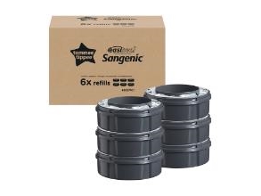 Plastrefill Ø19cm Schwarz Leicht Geruchshemmend Für Windeleimer Easiseal,6 Stk/Krt