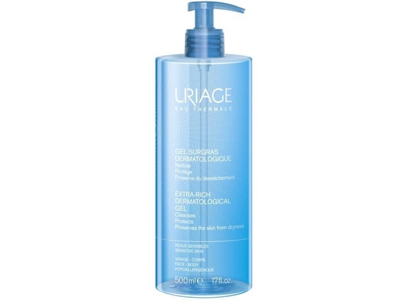 Uriage Extra-Rich Dermatological Gel Soothing Moisturizing Solution 500Ml