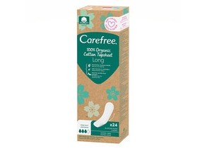Carefree Plus 100% Bio-Binden - Lang 1Op.-24 Stück