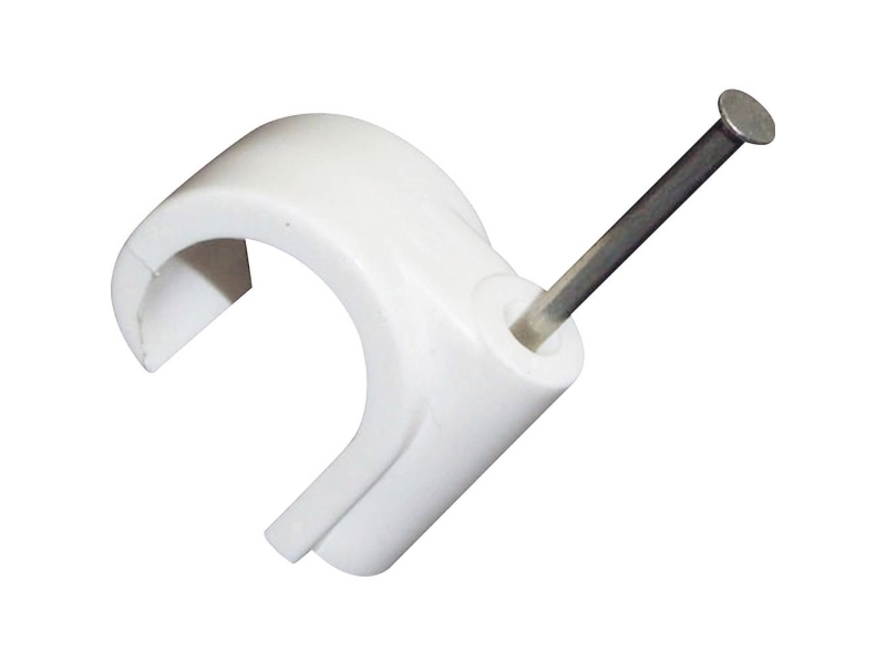 Tru Components Sømclips Tc-10354932 Bundt-Ø-Område 7 Mm (Max) Hvid 100 Stk