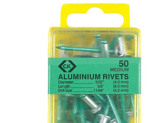 C.K. T3819a 515 Blindniete (Ø X L) 4 Mm X 12 Mm Aluminium Aluminium 50 St. (T3819a 515)