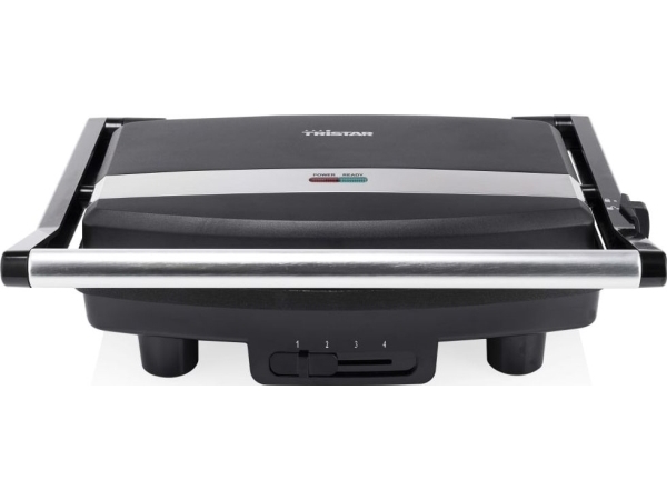 Tristar Gr-2856 Kontaktgrill, Schwarz, Edelstahl, Acrylnitril-Butadien-Styrol (Abs), Bakelit, Rechteckig, 280 X 190 Mm, China, 1500 W