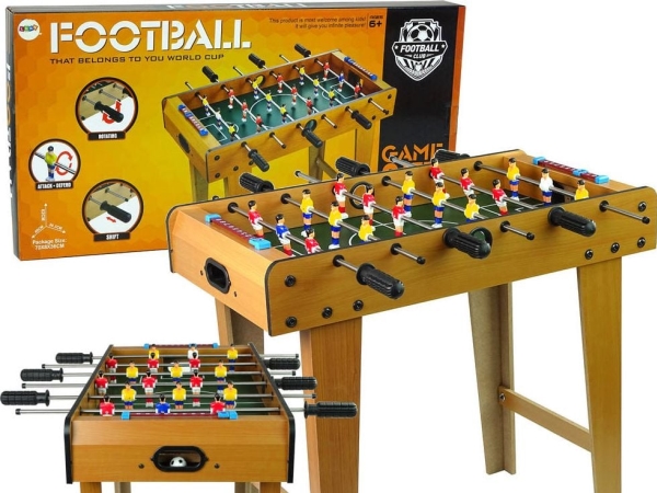 Leantoys Wooden Game Table Football 62 Cm High