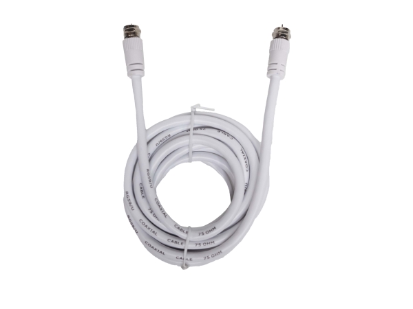 Sinox-Satellitenkabel. 2,5M. Weiß