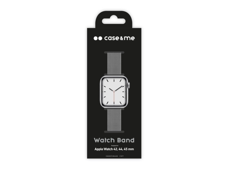 CASE&ME SBS rem til Apple Watch® - 42/44/45 mm - Sølv