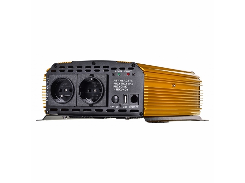 Spændingsomformer 12V til 230V SINUS PLUS 4000 (2.000/4.000 W) med fjernbetjening