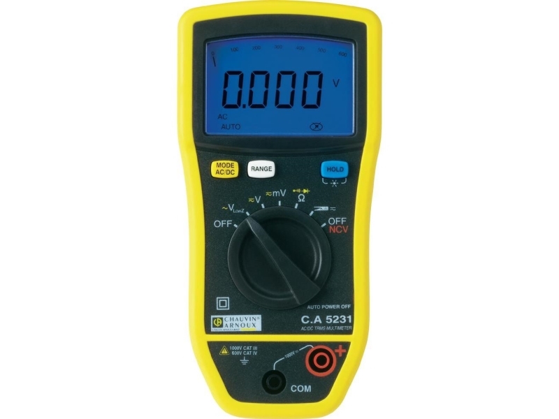 Chauvin Arnoux P01196731 Hånd Multimeter Digital Cat Iii 1000 Cat 600 Visning Counts: 6000